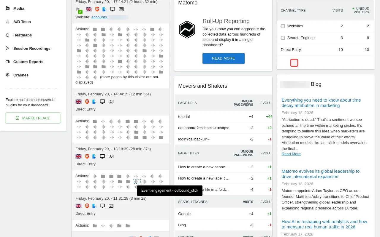 Screenshot showing scrolling down to find dashboard creation options